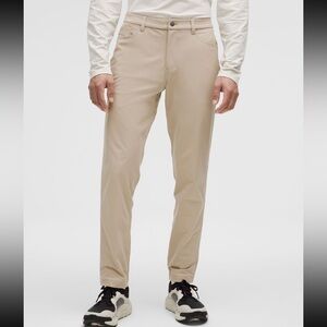 Lululemon Athletica Men's ABC Slim-Fit 5 Pocket Pant Warpstreme Wacky Khaki
